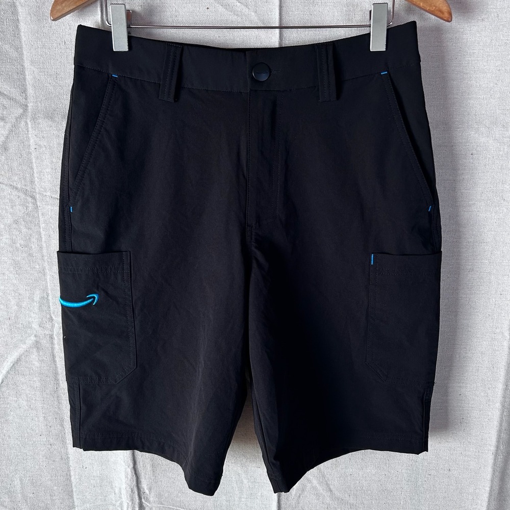Amazon Employee Uniform Cargo Shorts Mens Small Black Luly Yang Seattle Design